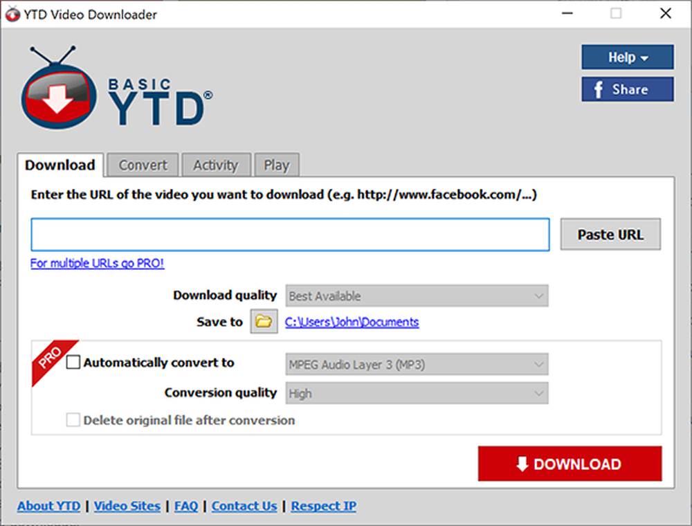 Youtube video downloader ytd