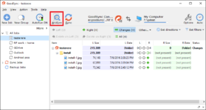 Sync goodsync essenciais analyze backup synchronization ggames