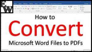 Ms word to pdf converter