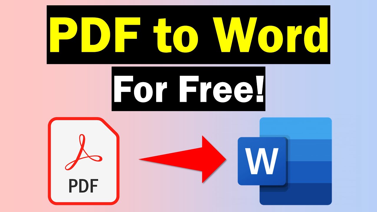 Pdf to ms word