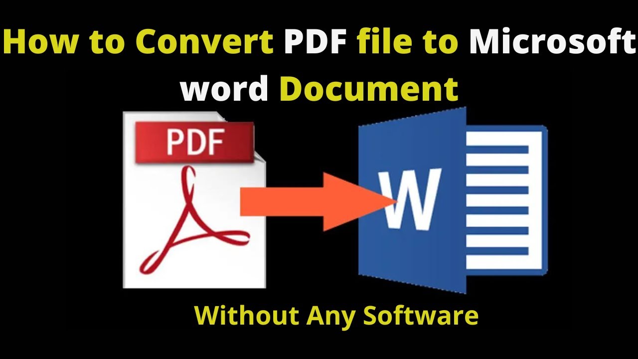 Pdf to ms word